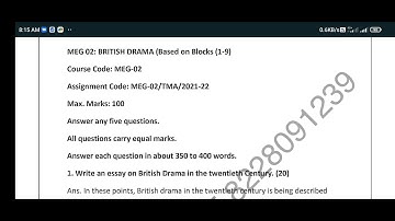 MEG 2 SOLVED ASSIGNMENT 2021-22 / PDF WATSAPP 8228091239 #ignou