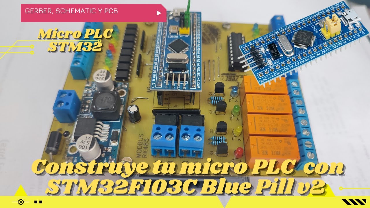 ⚡ Construye tu Micro PLC con STM32F103C v2 Blue Pill con puerto RS485 ...