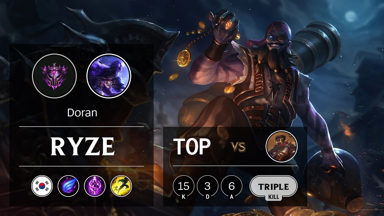 Ryze Top vs Viktor - KR Master Patch 9.11