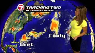 WSVN Weather Julie Durda HOt Yellow Top 2011