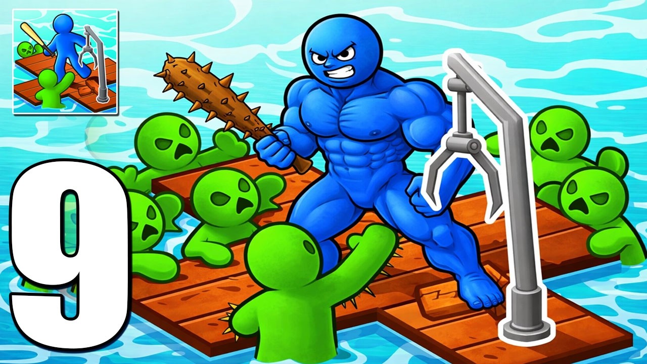 Zombie Raft - Gameplay Walkthrough Part 9 - Survival Craft And Battle (iOS, Android)