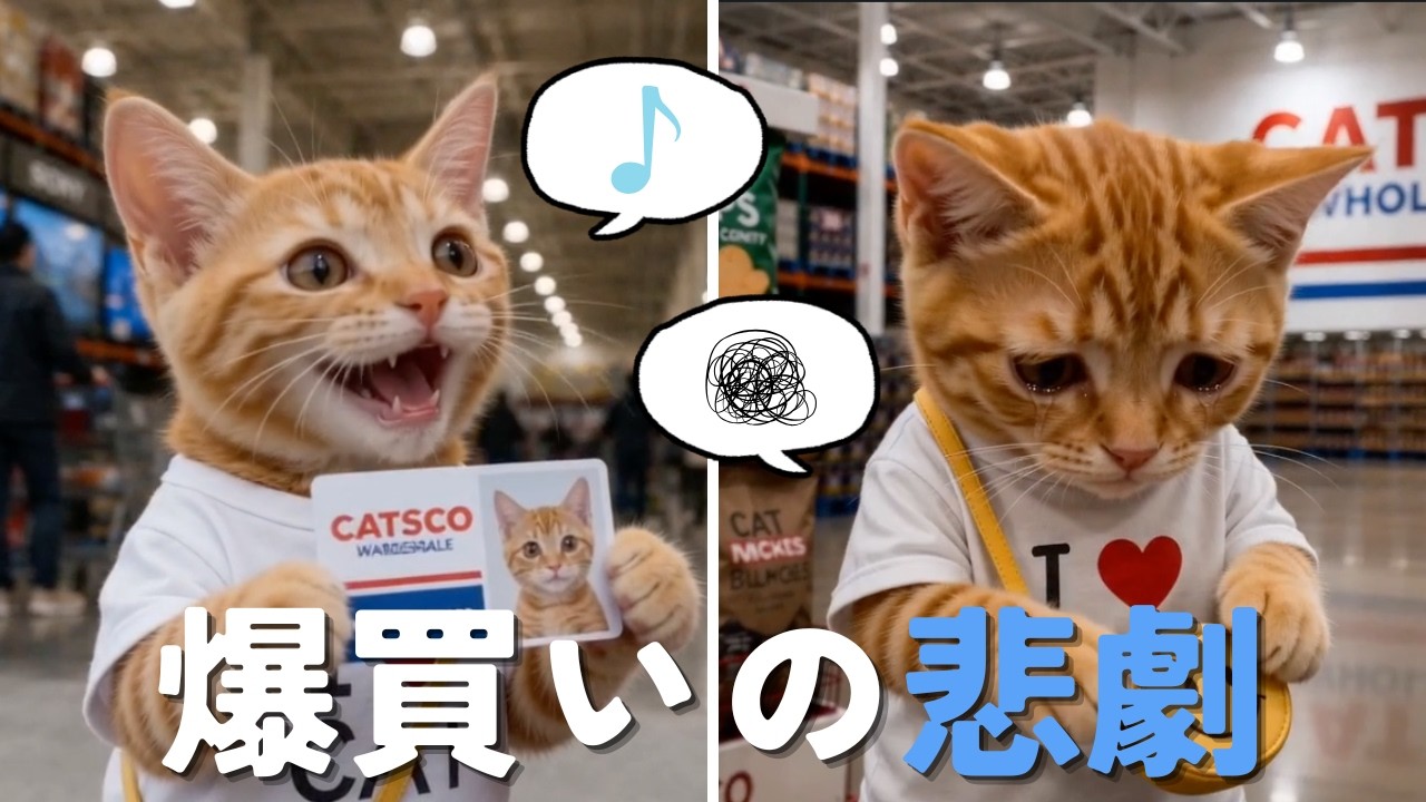 爆買いした猫ナン、お会計でまさかの事態に...!