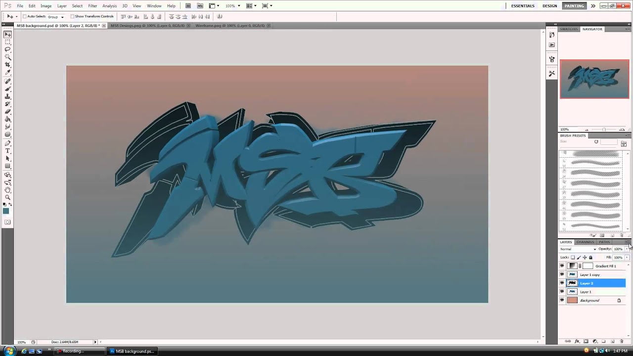 MSB Background Speed ARt - YouTube