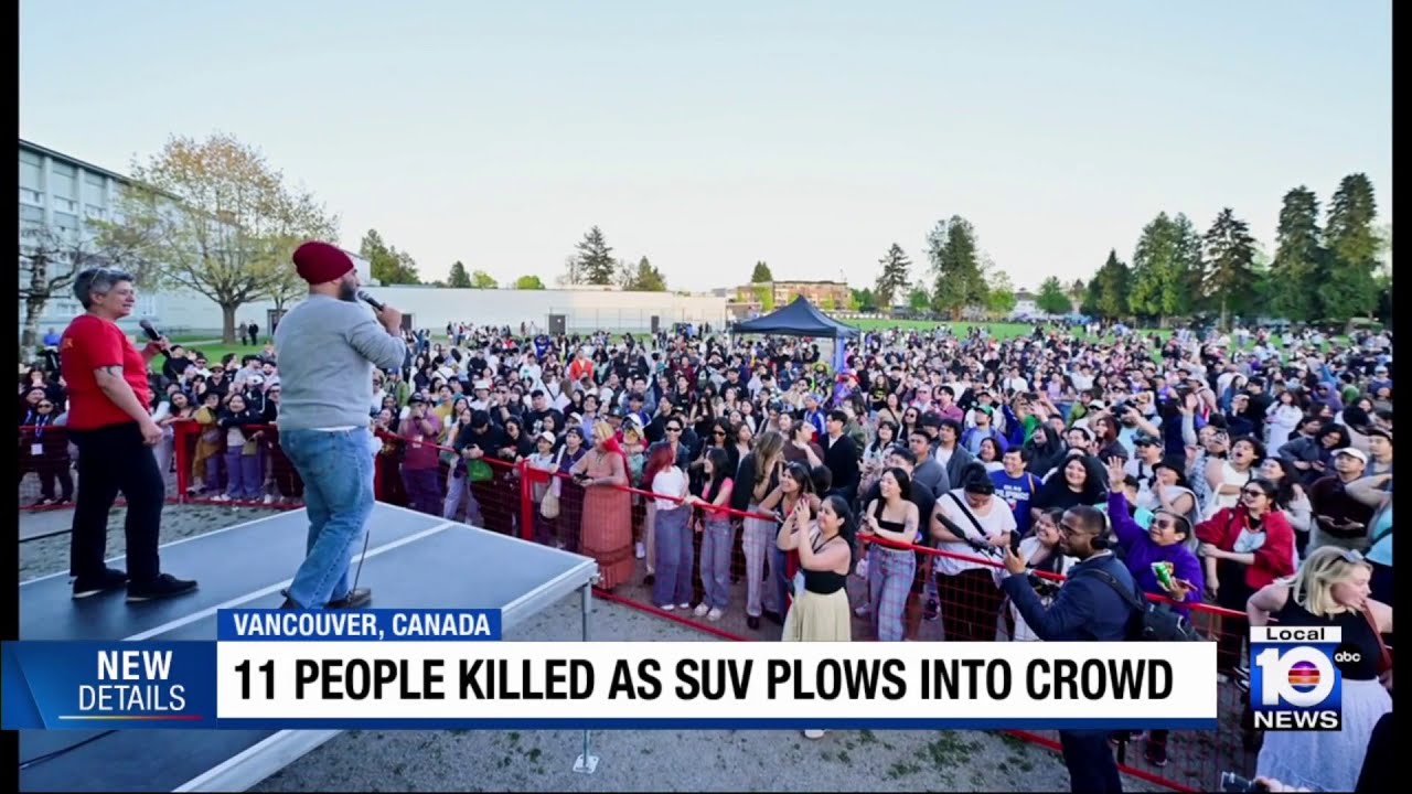 11 people killed as SUV plows into crowd at festival in Canada - YouTube