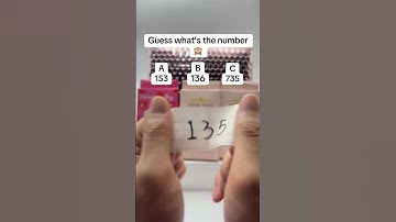 Only genius can guess the correct answer #guess #game #challange #timing #fyp