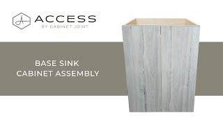 Access Base Sink Cabinet Assembly - Access by Cabinet Joint | Modern Frameless Cabinets