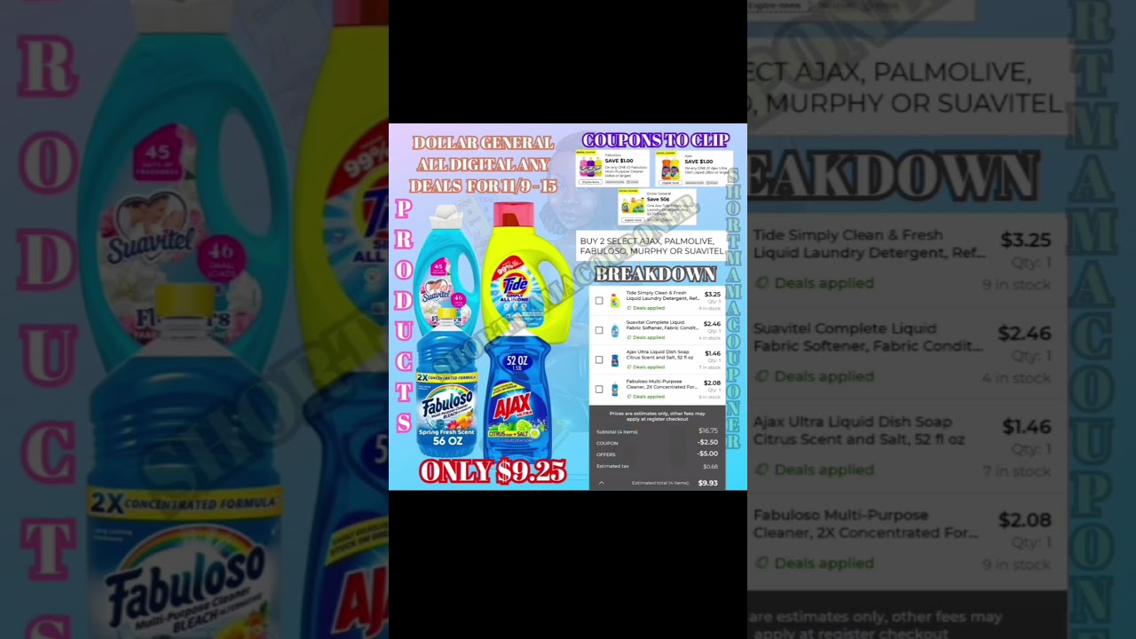 DOLLAR GENERAL ALL DIGITAL ANY DAY DEALS FOR Nov 9 - 15 