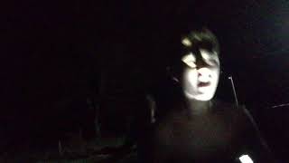 Almost Naked Bare Foot Running around The Yard At Night In The Winter Challenge Nip Slip