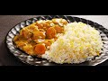 Blanquette de poulet au curry et riz nature  dlice tout en saveurs dun plat simple et gourmand