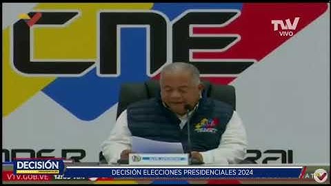 BOLETÍN CNE: Maduro obtiene 51,2% y Edmundo González 44,02$ de los votos | Decisión 2024 TVV