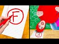IF SCHOOL SUPPLIES WERE PEOPLE | 8 FUNNY SITUATIONS & RELATABLE CLASS MOMENTS BY CRAFTY HACKS PLUS