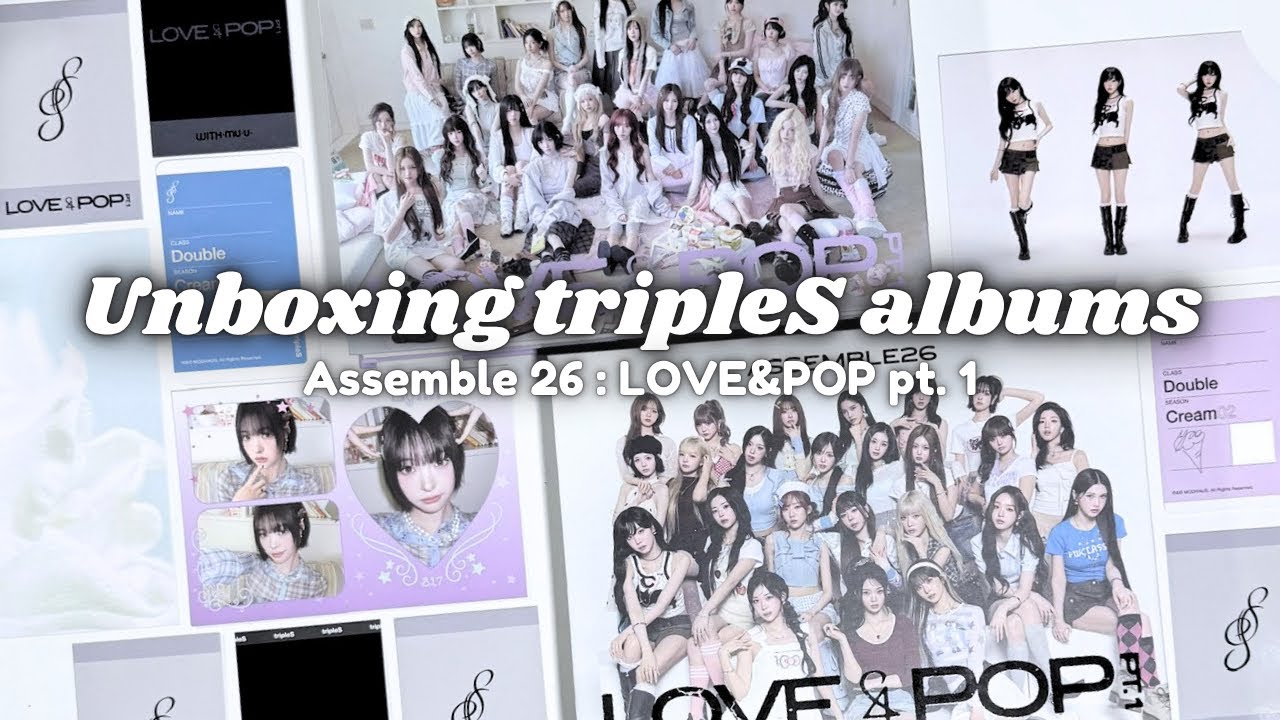 Unboxing TripleS 3rd full album [ LOVE&POP ] - YouTube