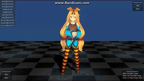 Try sample scenes of Unity-chan asset