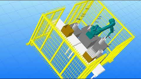 Brenner-Fiedler Kawasaki K-roset 3D Robot Cell Simulation
