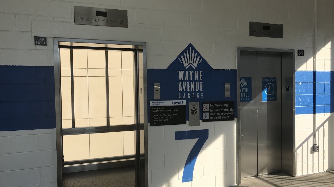 ThyssenKrupp SPF Elevators (Bank 2) at Wayne Avenue Garage, Silver