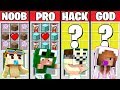 Minecraft Battle: NOOB vs PRO vs HACKER vs GOD : SUPER BABY CRAFTING Challenge / Animation