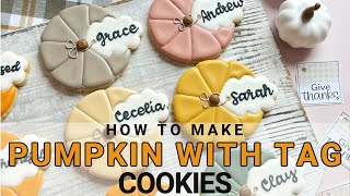How to Make Pumpkin with Tag Cookies