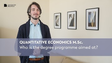 Quantitative Economics M.Sc.: Who is the degree programme aimed at?
