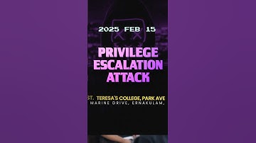 Privilege Escalation Attack | Cyber security workshop