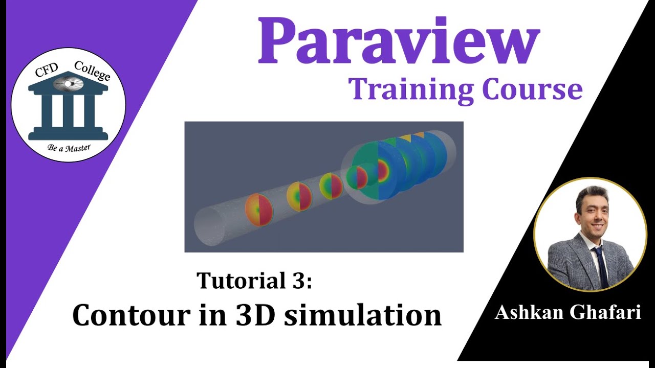 How to plot contours in Paraview in 3D simulation? | Paraview Tutorial ...