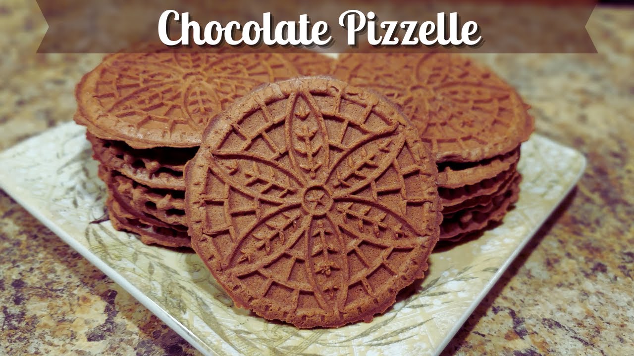 Homemade Chocolate Pizzelle Recipe How To Make Chocolate Pizzelle Pizzelle Recipes YouTube