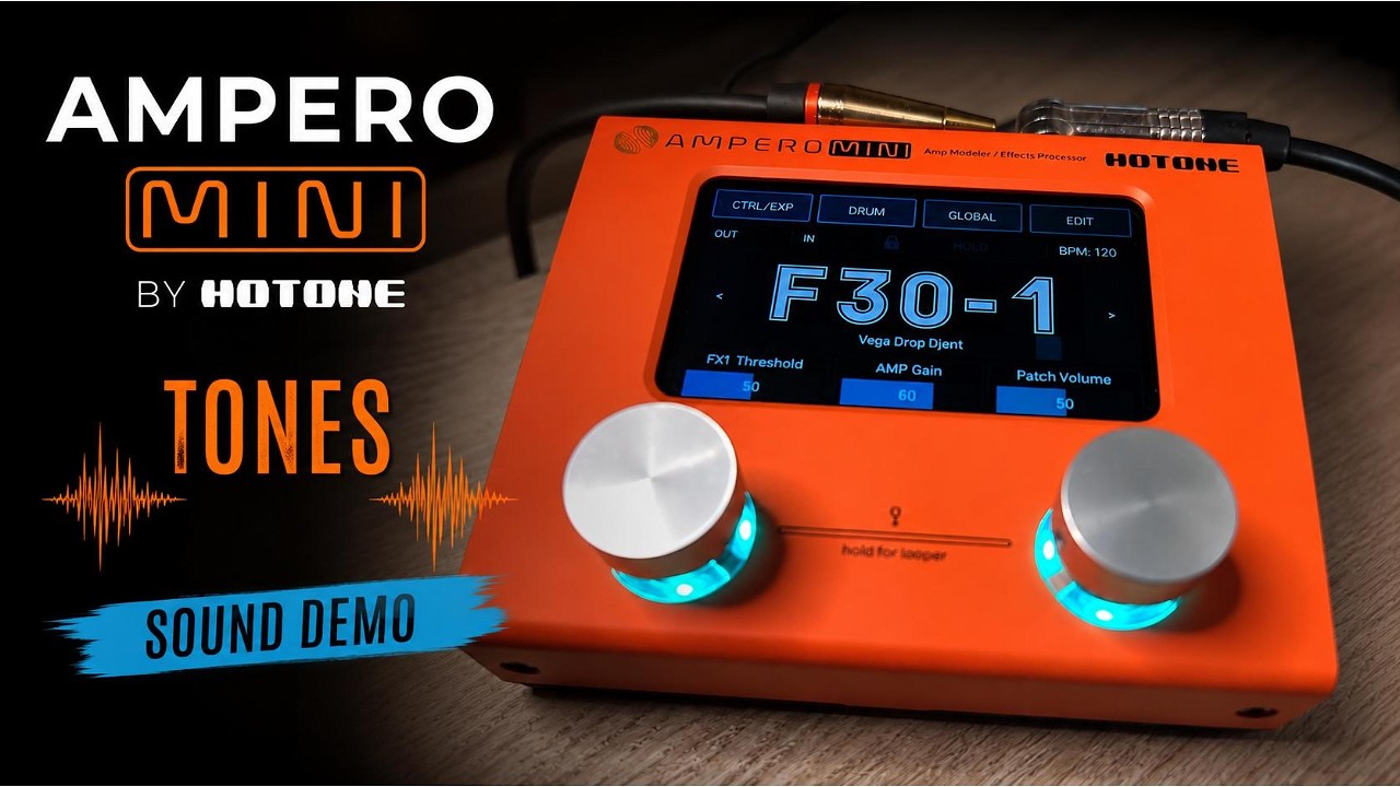 Hotone Ampero Mini Sound Demo | Direct Recording Tones - YouTube