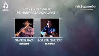 Sameer Rao | Flute | Live Concert | Sep 4 | Raags Created by Pt Hariprasad Chaurasia