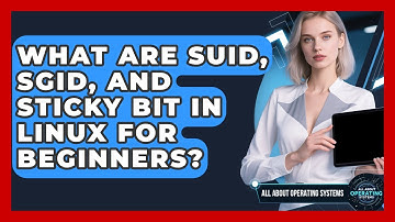 What Are SUID, SGID, And Sticky Bit In Linux For Beginners? - All About Operating Systems