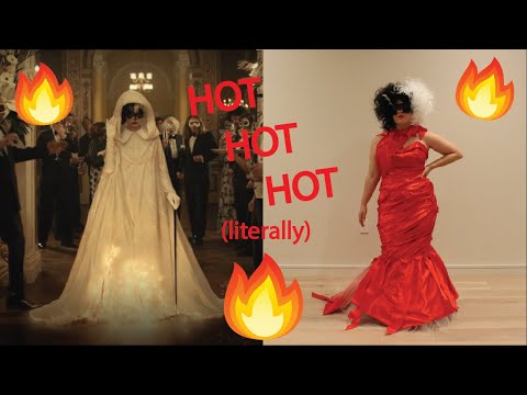 I Made Cruella's Fire Transformation Costume with REAL FIRE