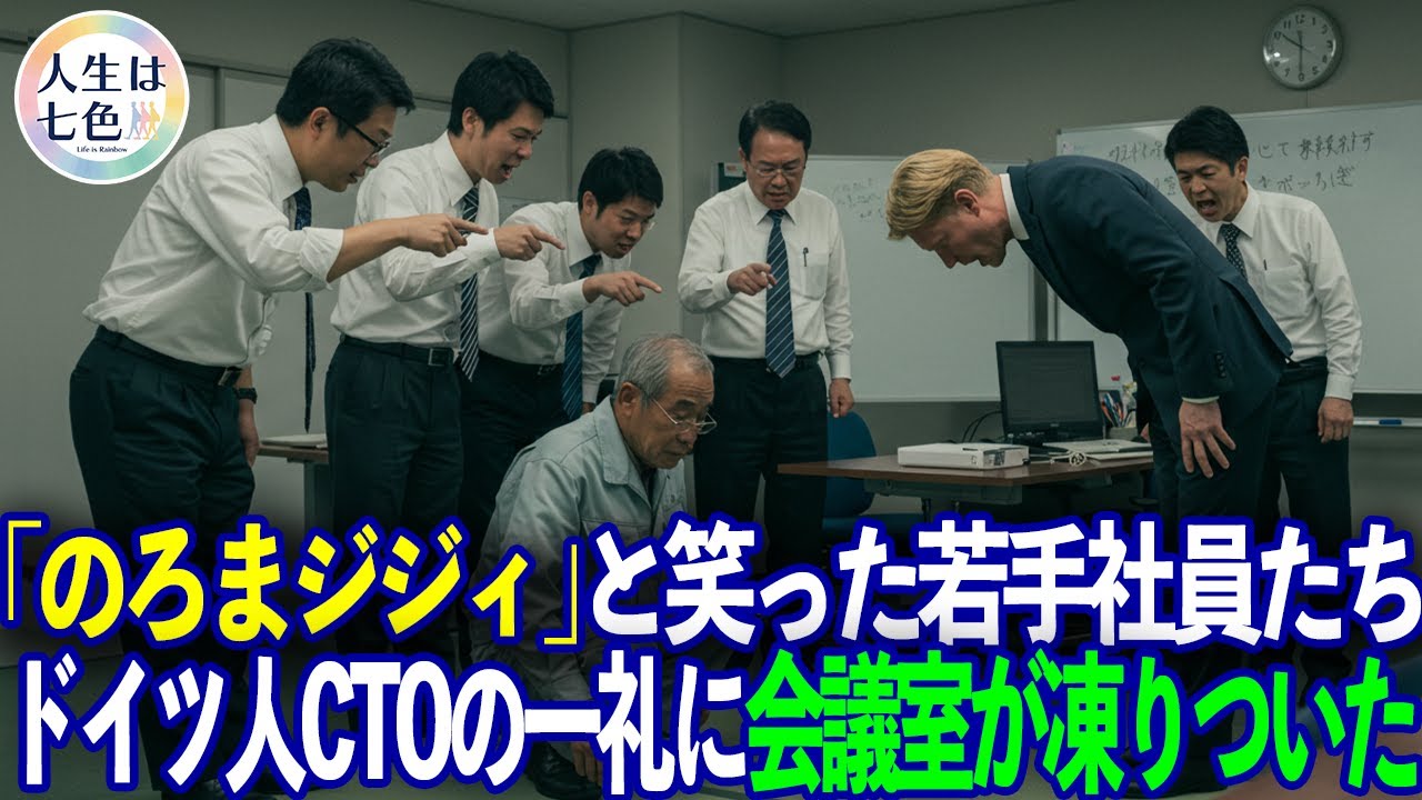 「黙って掃除だけしてろ！」清掃員のおじいさんを嘲笑した若手社員たちは、ドイツ人CTOの深い敬意に言葉を失った