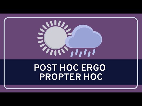 Vidéo: Qu'est-ce que les exemples de sophismes post hoc ?
