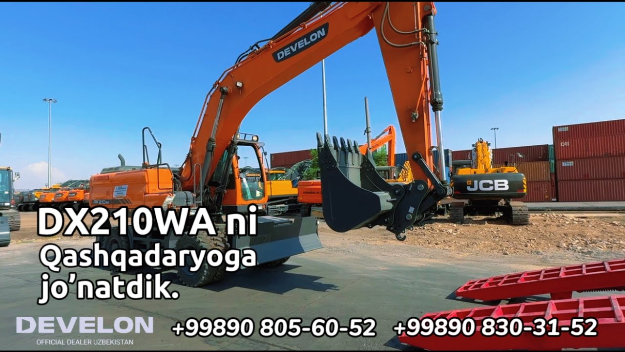 DEVELON DX210WA ni Qashqadaryoga jo'natdik#develon