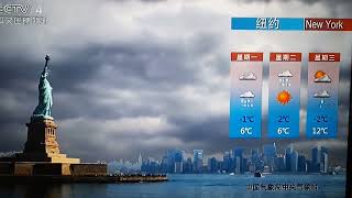 Погода мира на 27 февраля 2023 г. на ТВ CCTV
