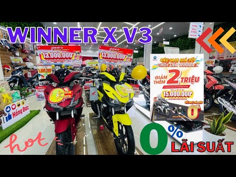Video Giá Xe Winner X V3 và Mua Góp 0% Lãi Suất | Nhận Ngay... - youtube