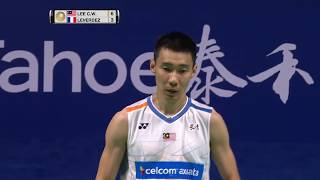 Tahoe China Open 2017 | Badminton R16 M3-MS | Lee Chong Wei vs Brice Leverdez