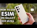 How To Use ESIM On Samsung Galaxy S24 Ultra? ESIM IN 2024?