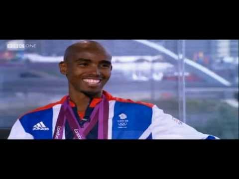 Mo Farah speaks to the BBC following his 5000m win 2012 London ...