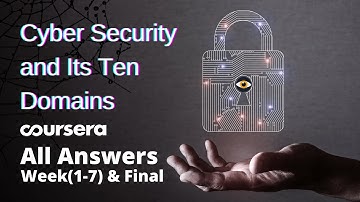 Coursera | Cybersecurity and Its Ten Domains | Week(1 - 7) & Final | All Answers