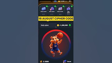 hamster kombat today cipher code | daily cipher hamster kombat 15 august #hamsterkombat #ciphercodes