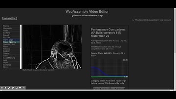 WebAssembly Video Editor Demo
