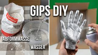 Basteln Idee aus Gips zum selber machen .