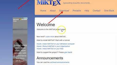 Installing Latex using MikTeX