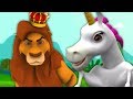 Løven og Enhjørningen | barnesang |  rim på norsk | The Lion and The Unicorn