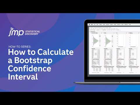 How to Calculate a Bootstrap Confidence Interval in JMP