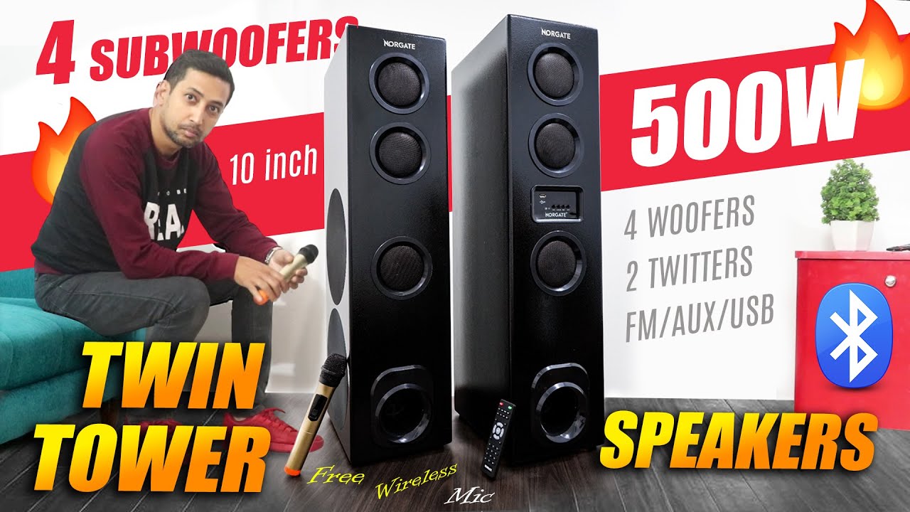 Best Tower Speakers Under 500 Powerful 500W Best Tower Speakers in India 2025 | NORGATE HTS 209 Best