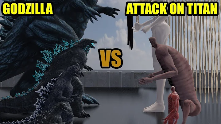 Godzilla Vs Attack on Titan (shingeki no kyojin) | Size Comparison