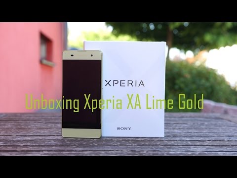 Sony Xperia XA Lime Gold Unboxing & Review