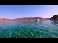 Amorgos Gramvousa beach in 4K - Paradise on earth