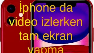 Iphone Da Video Izlerken Nasıl Tam Ekran Yapılıryoutube Tam Ekran 