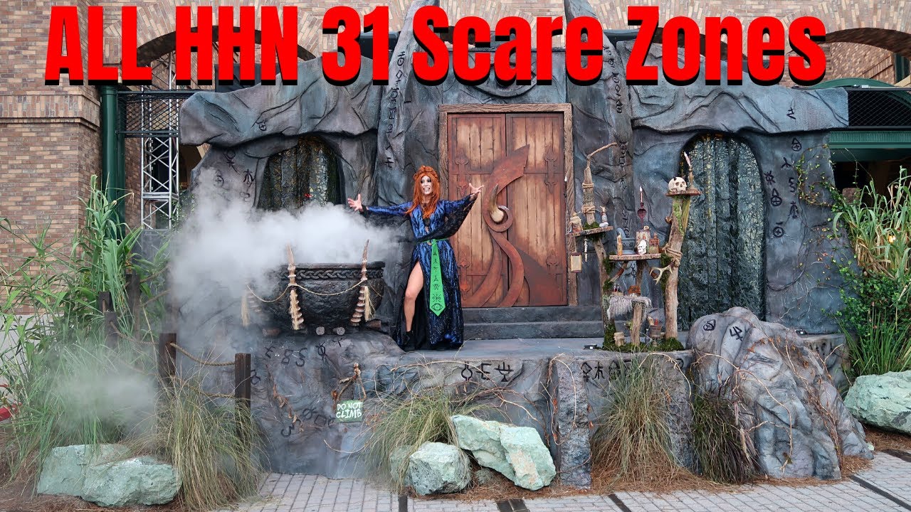 Halloween Horror Nights 31 Scare Zones HHN 2022 scare zone